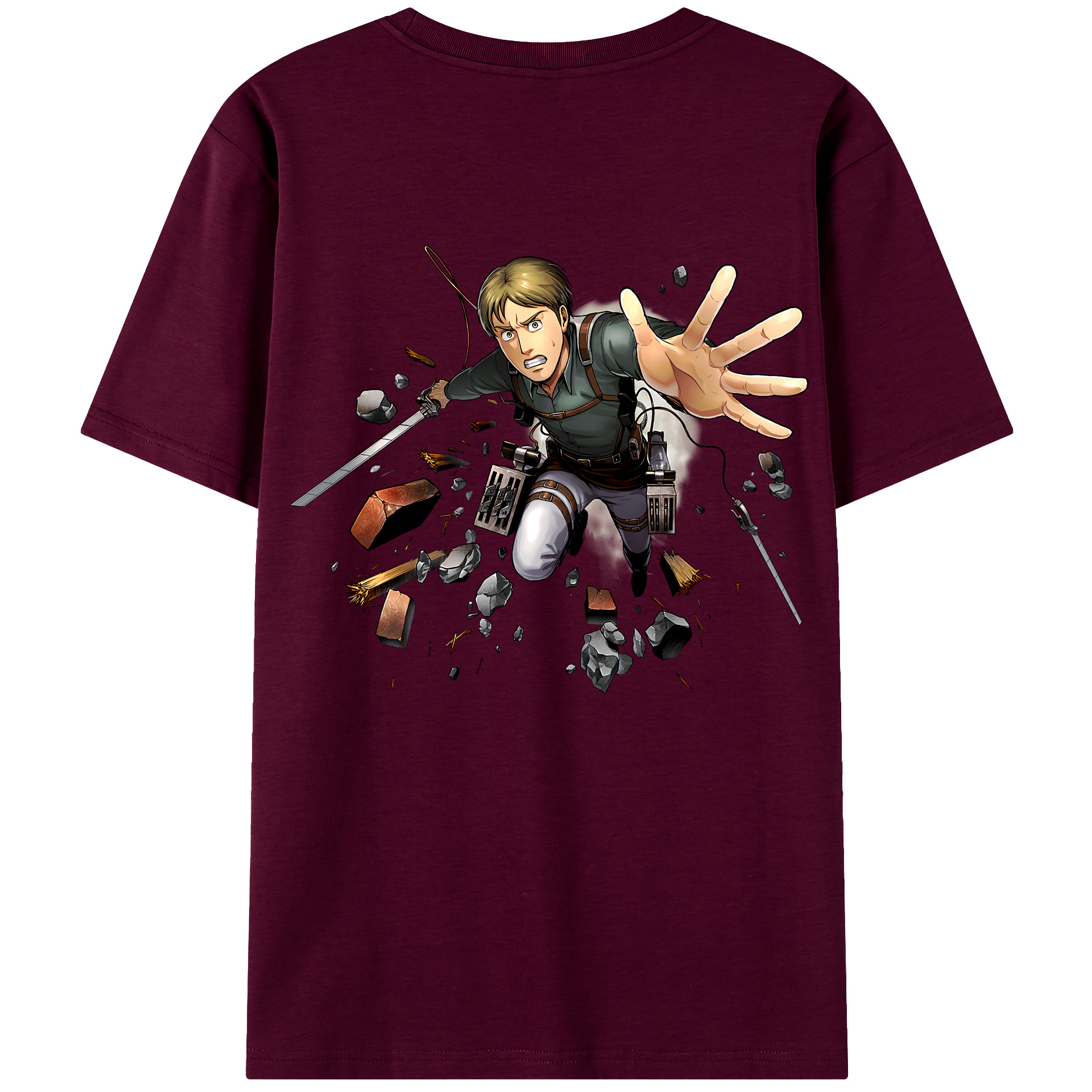 （画像用） 進撃の巨人 Attack on Titan レディース半袖Tシャツ(バックプリント)